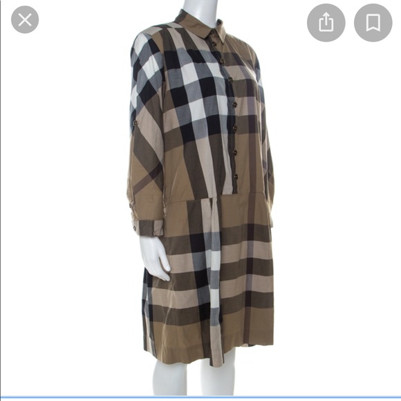 Burberry Dresses & Skirts - Burberry Brit dropwaist plaid dress size 10